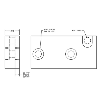 56-100-1 MODULAR SOLUTIONS DOOR PART DOOR CHAIN FRONT CLAMP KIT - ANSI 40